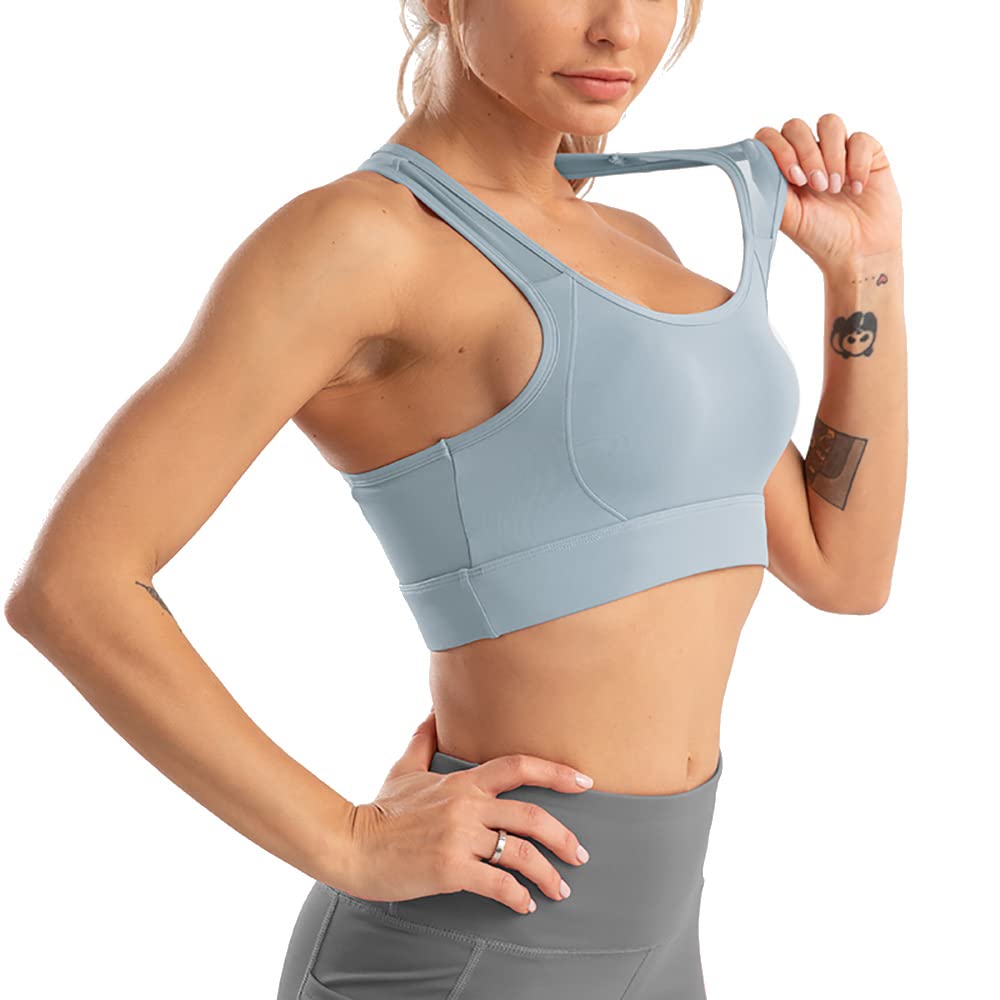OHYOGA Women's Sports Bras - High Support Workout Bra for Running, Yoga, Fitness & Gym - Breathable Crop Tank Top WJ015 - Perfect for Active Lifestyles & High-Intensity Training