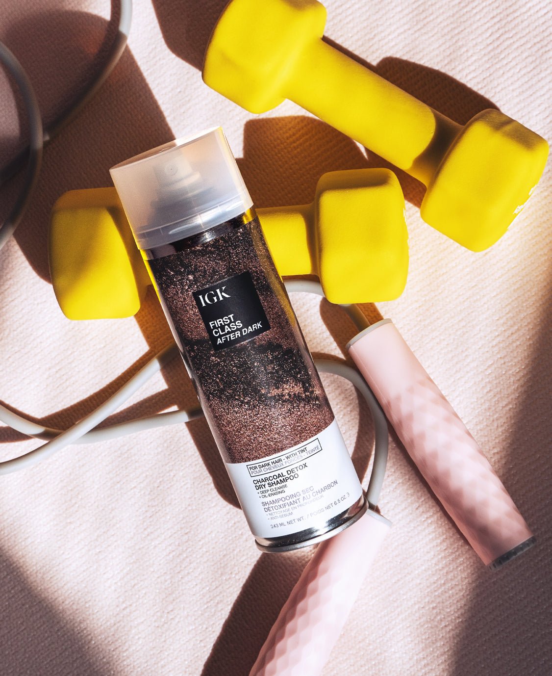 FIRST CLASS AFTER DARK Tinted Charcoal Detox Dry Shampoo for Oily Hair - Volumizing & Refreshing Hair Care Solution for Busy Mornings, Travel & Post-Workout