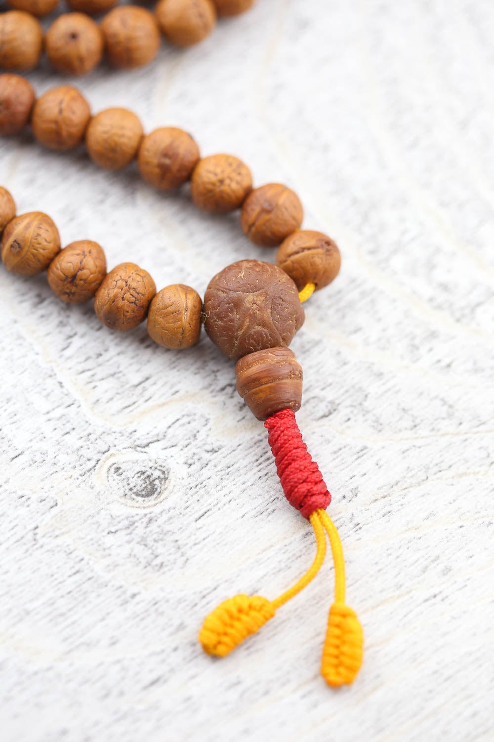 Antique Bodhi Enlightenment Mala Beads - 108 Prayer Beads for Meditation, Yoga & Spiritual Practice - Buddhist & Hindu Prayer Necklace