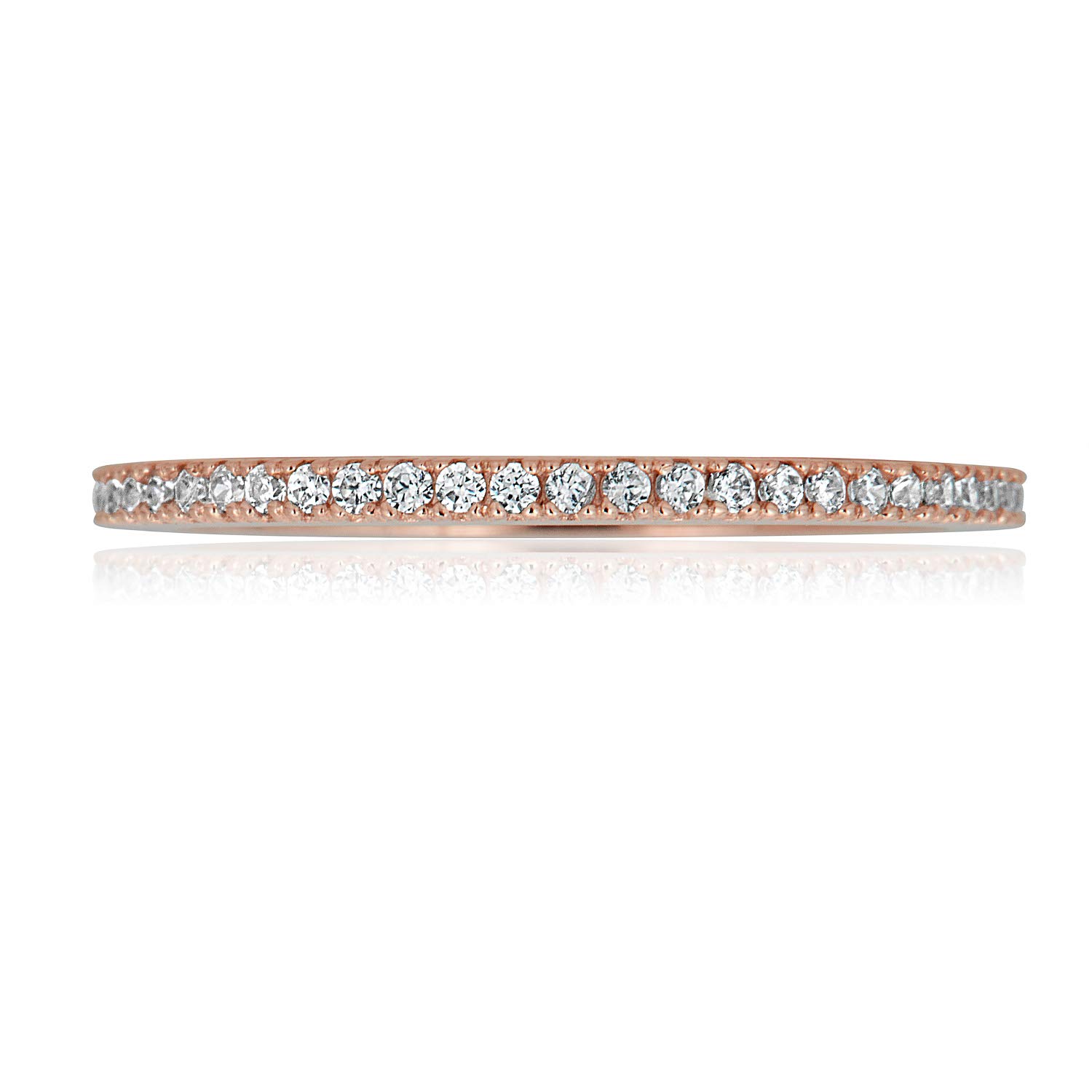 AVORA 10K Gold Plated Cubic Zirconia Fashion Ring for Women - Yellow, White & Rose Gold Options | Elegant Stackable Band for Daily Wear, Gift Giving & Special Occasions