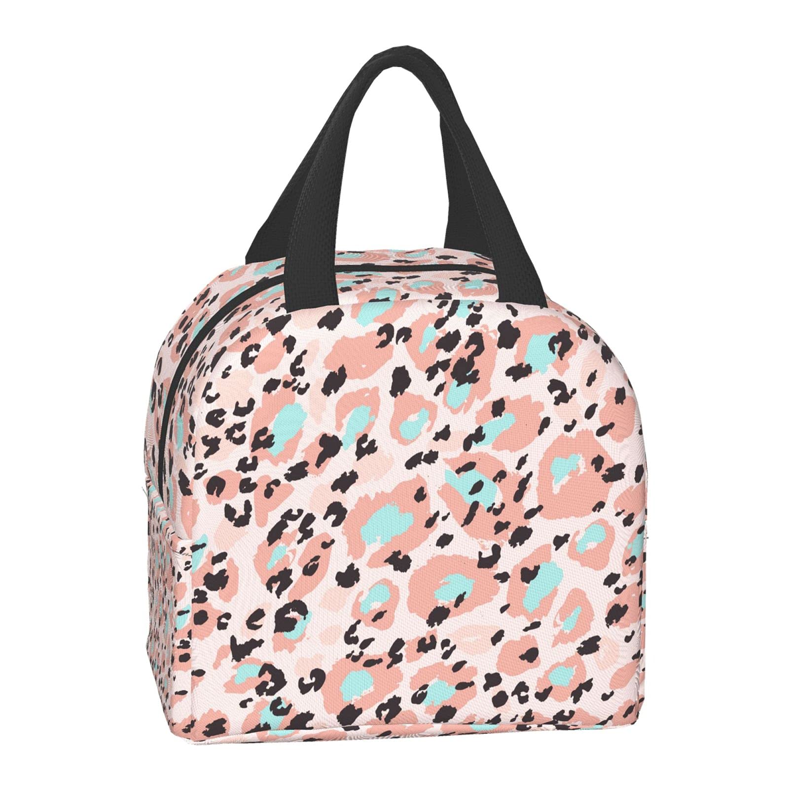 Leopard Print Insulated Lunch Box - Reusable Lunch Bag for Women & Men, Perfect for Office, Camping, Hiking, Picnics, Beach & Travel | Keep Food Fresh for Work, School or Outdoor Adventures