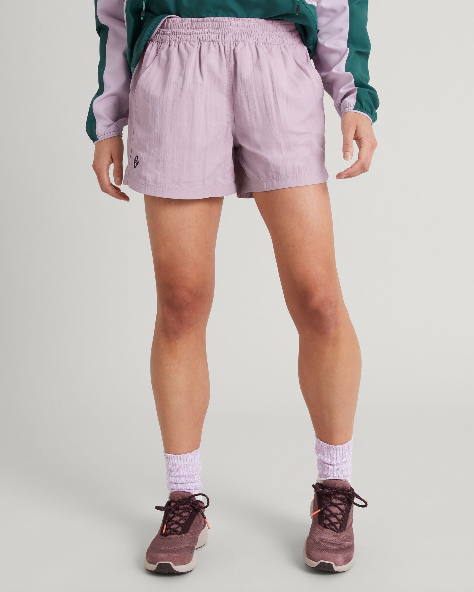Women's EVRY Day 4 Inch High Waisted Casual Shorts - Lupin Field Print - Perfect for Summer Outfits, Beach Vacations & Yoga