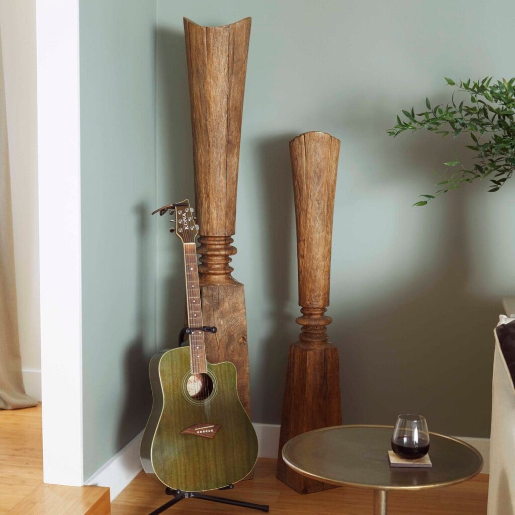 Cyan Design 11293 Balance Sculpture in Pecan - Large Handcrafted Home Decor for Living Room, Office & Meditation Spaces