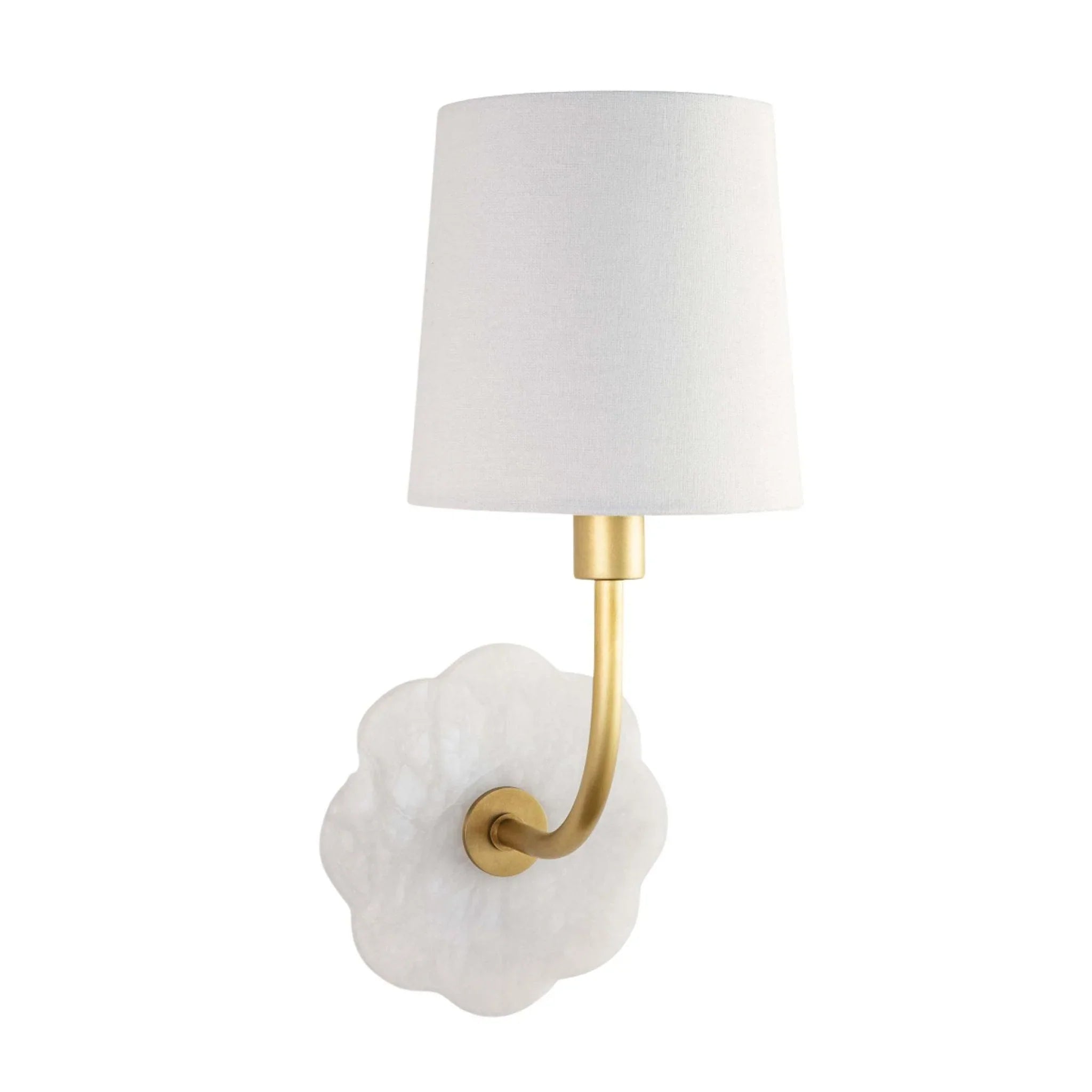 Camilla Bent Arm Sconce Wall Light - Vintage Industrial Style for Living Room, Bedroom & Hallway Lighting Decor