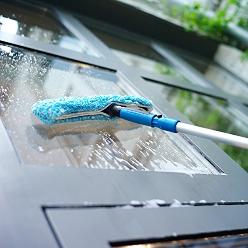 Unger Professional Performance Grip Window Cleaner Scrubber - 14 Inch Heavy Duty Squeegee for Glass Cleaning - Perfect for Home, Office, and Commercial Use