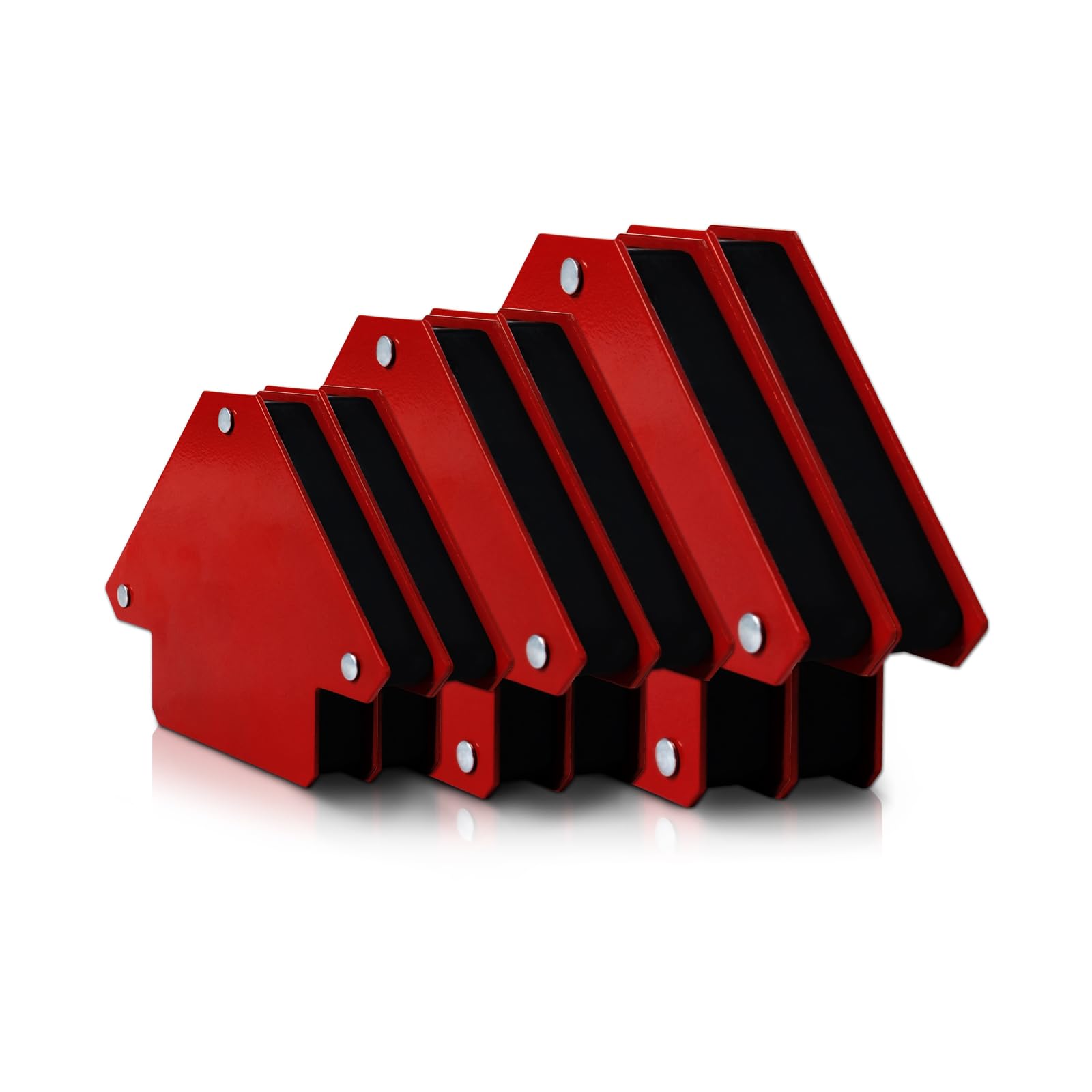 6 Pcs Arrow Welding Magnet Set - 45, 90, 135 Degree Angle Magnets for Metal Working, Welding Clamps with Strong Holding Power - Perfect for Arc Welding, DIY Projects, and Metal Fabrication