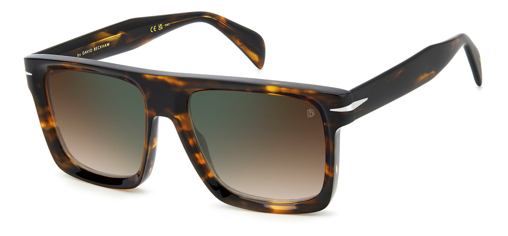David Beckham DB7134/S Sunglasses - Polarized Aviator Style for Men - Perfect for Driving, Outdoor Sports & Fashion Accessories