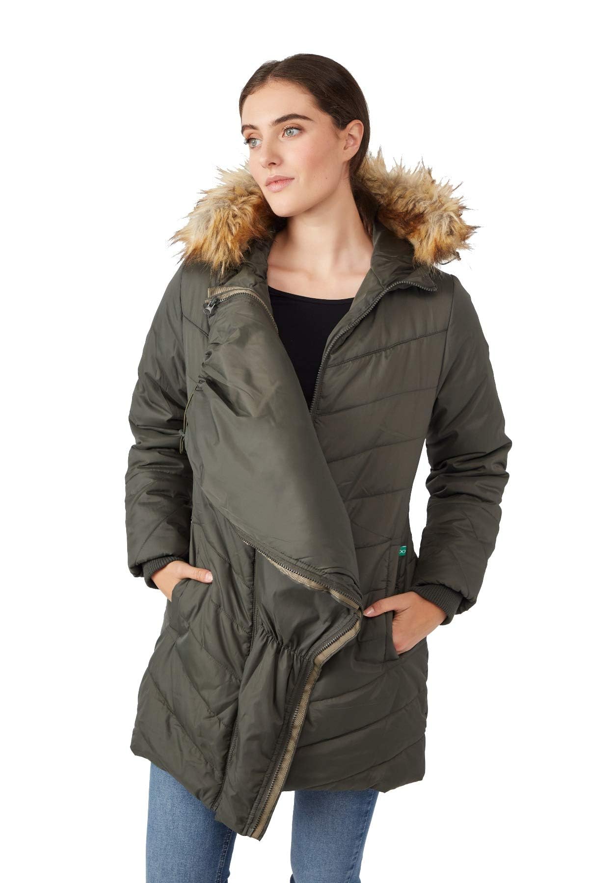 Waterproof Maternity Coat with 3-in-1 Extender Panel Technology - Lexie | Warm Winter Jacket for Pregnant Women | Perfect for Outdoor Activities, Commuting & Travel