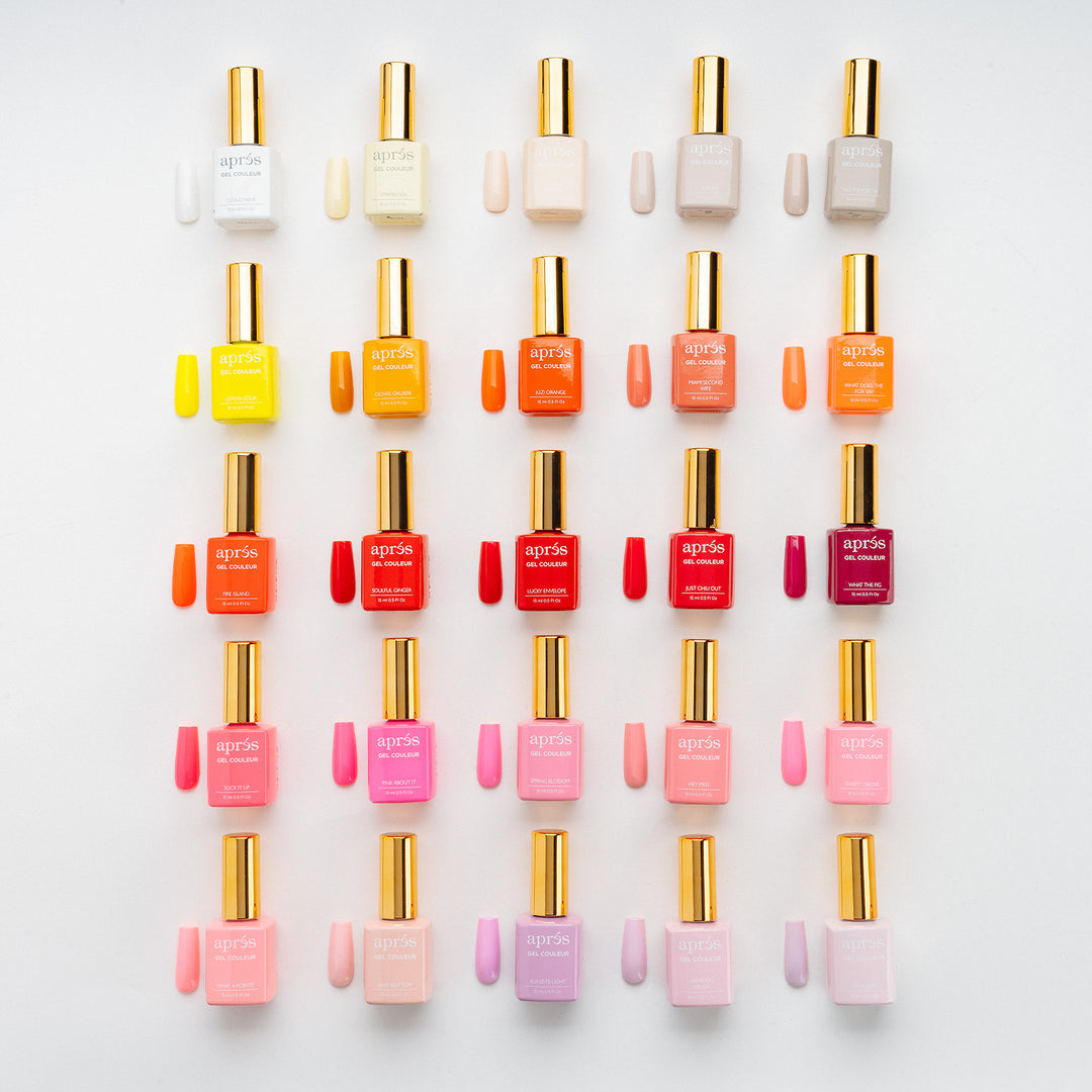 Apres Gel-X Nail Polish Set - 50 Colors Soak Off Gel Polish Kit for Long-Lasting Manicures | Perfect for Home, Salon & Professional Nail Artists