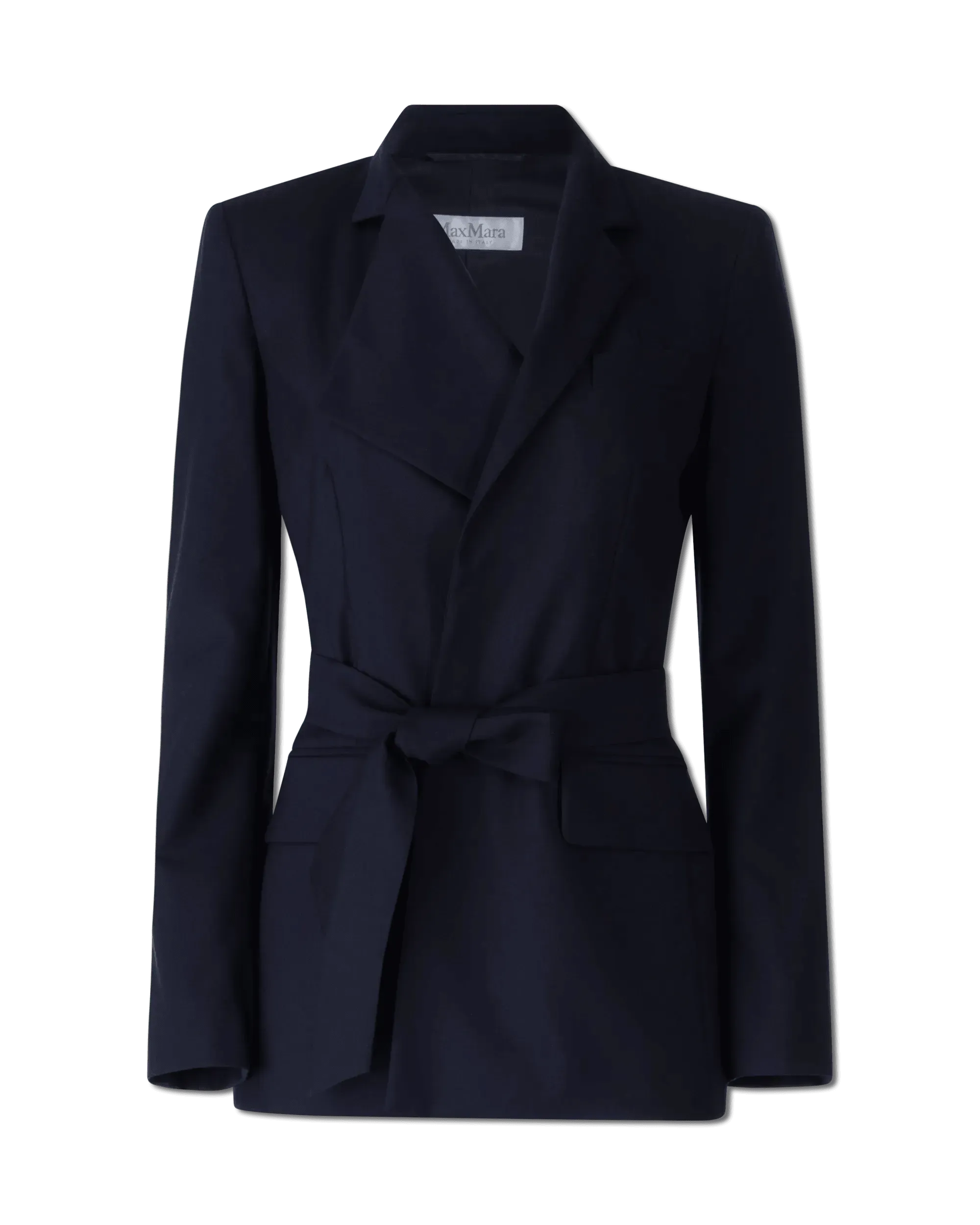 Belluno Wool Belted Blazer for Women - Classic Tailored Jacket with Adjustable Waist Belt | Perfect for Office Wear, Business Meetings & Formal Occasions
