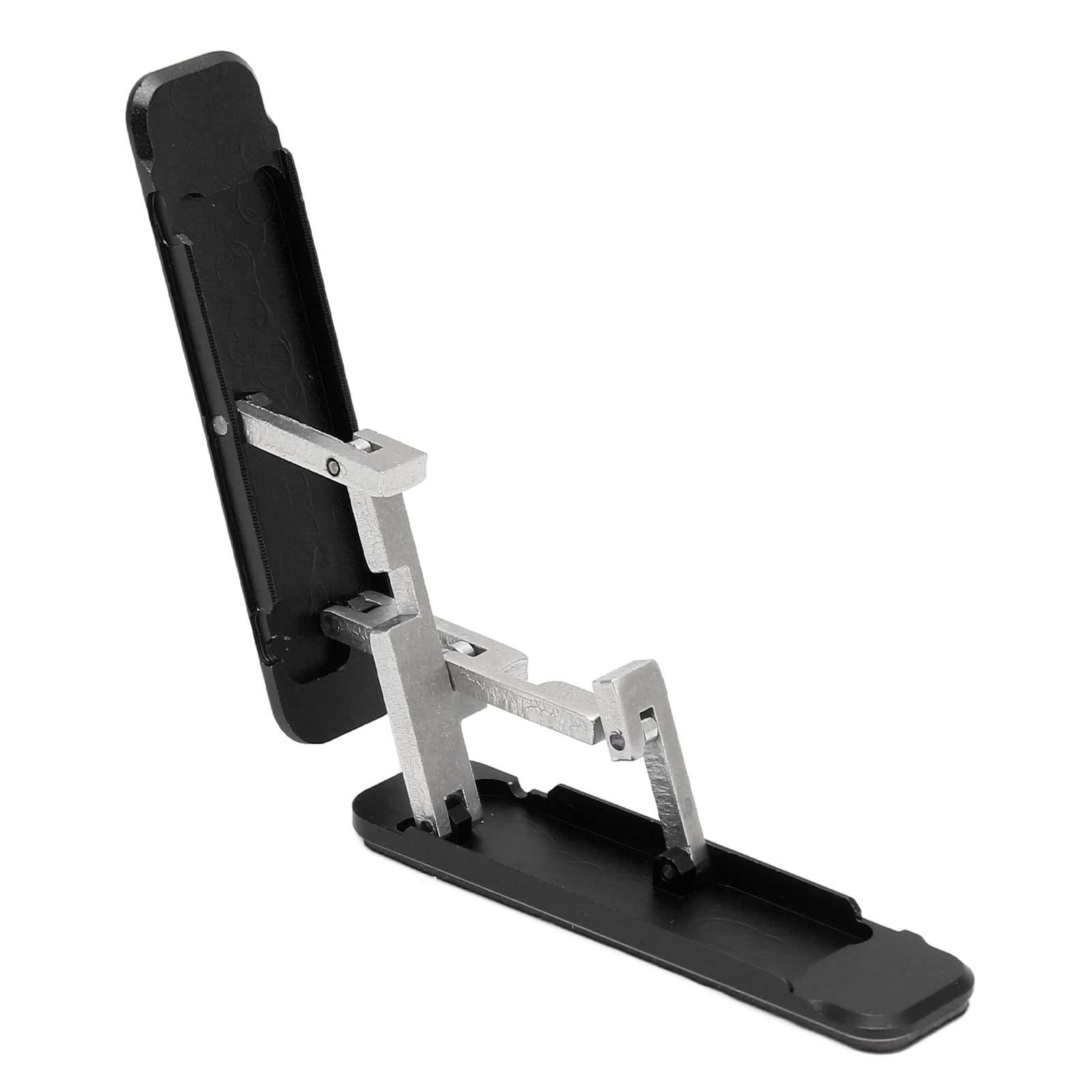 KAKAKE Multi-Angle Adjustable Phone Stand with Strong Suction Cup - Foldable W-Shaped Cell Phone Holder for Watching Movies, Video Calls & Hands-Free Use (Black) - Perfect for Home, Office & Travel