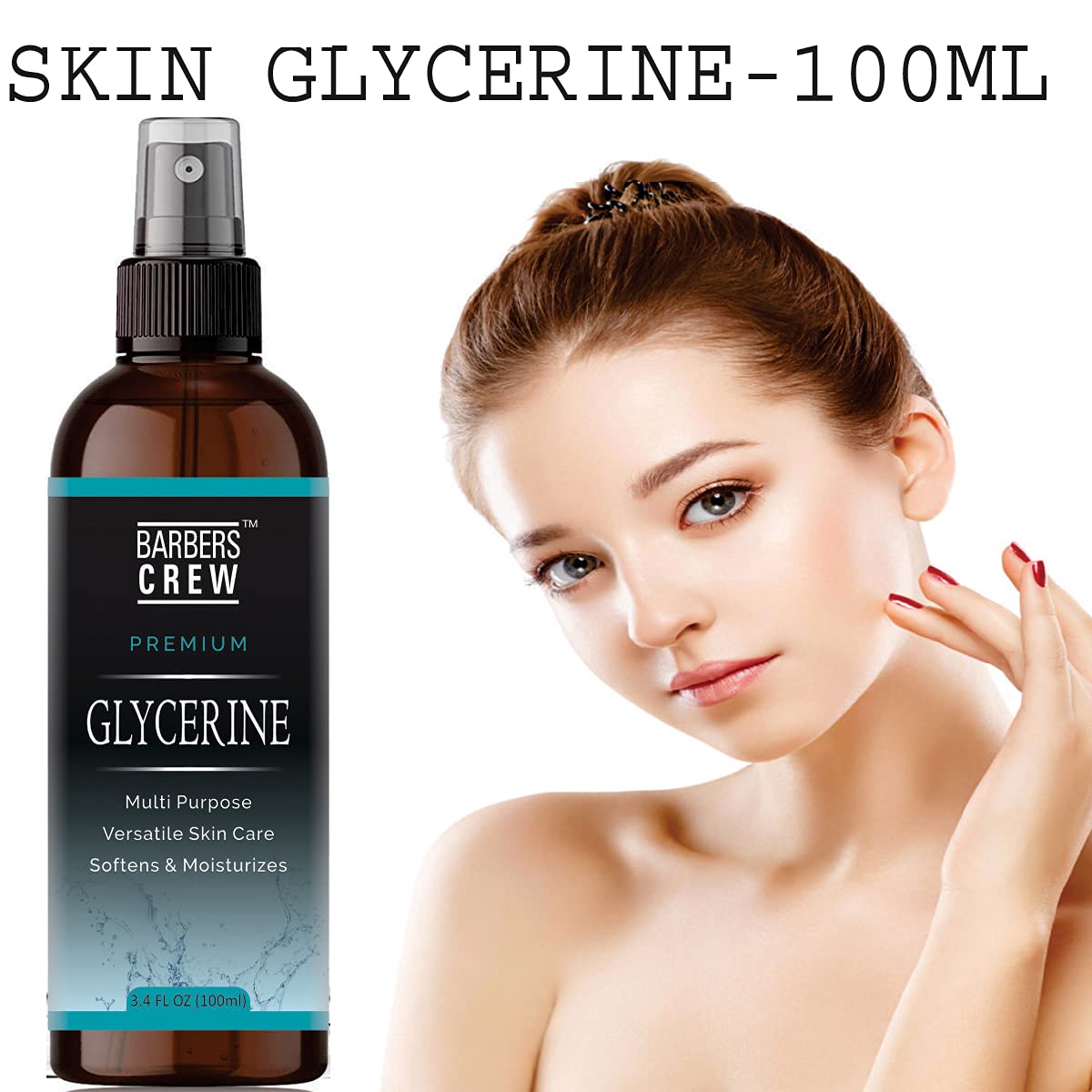 Organic Rose Water & Glycerin Toner - 100ml Hydrating Facial Mist for Cleansing & Nourishing Skin | Pack of 2 Bottles (200ml Total) | Perfect for Post-Shave, Makeup Removal & Daily Skincare Routine