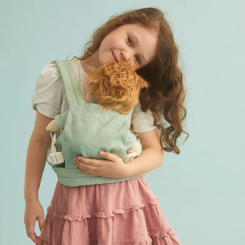 Dinkum Doll Carrier Ocean - Premium Baby Doll Sling for Toddlers & Kids - Soft & Comfortable Toy Carrier for Playtime, Travel & Outdoor Adventures