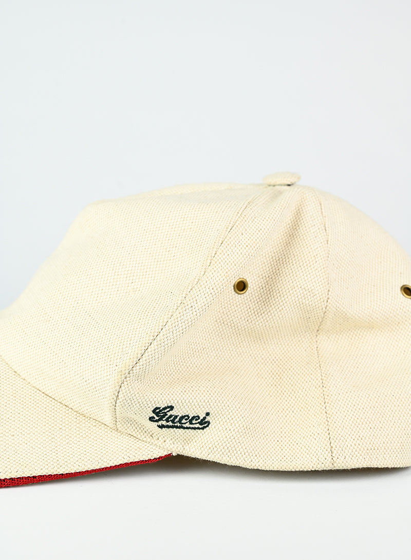 Gucci Canvas Beige Hat for Women - Stylish & Comfortable Summer Accessory for Outdoor, Beach, and Travel