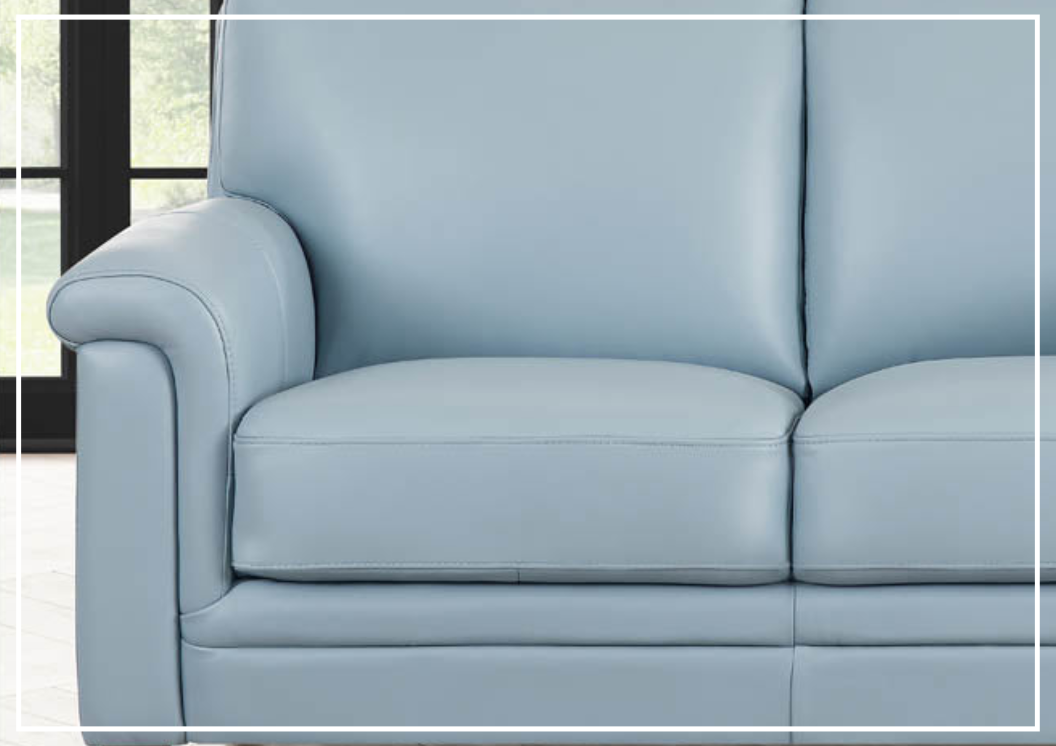Hydeline Westcott 3-Seater Genuine Top Grain Leather Sofa - Luxurious Living Room Furniture for Home & Office Comfort