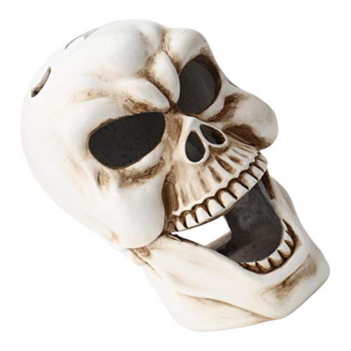 Resin Skull Tea Light Candle Holder - Halloween Decor, Gothic Home Decor, Spooky Party Supplies - Perfect for Halloween Parties, Home Decor, and Gothic Themed Events