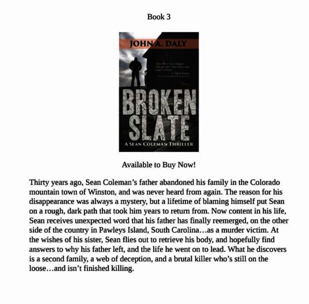 Sean Coleman Thriller Book - Safeguard Adventure Novel for Mystery Lovers