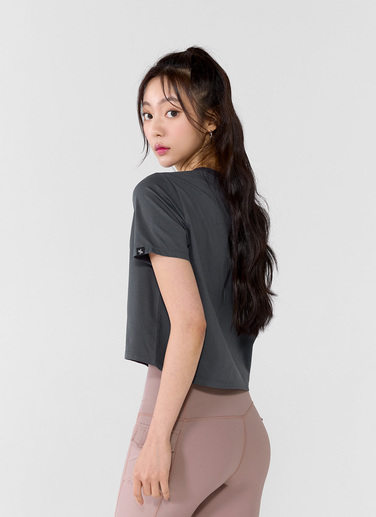 Basic Stretch Crop T-Shirts for Women - Comfortable Casual Short Sleeve Tops for Yoga, Workout & Everyday Wear