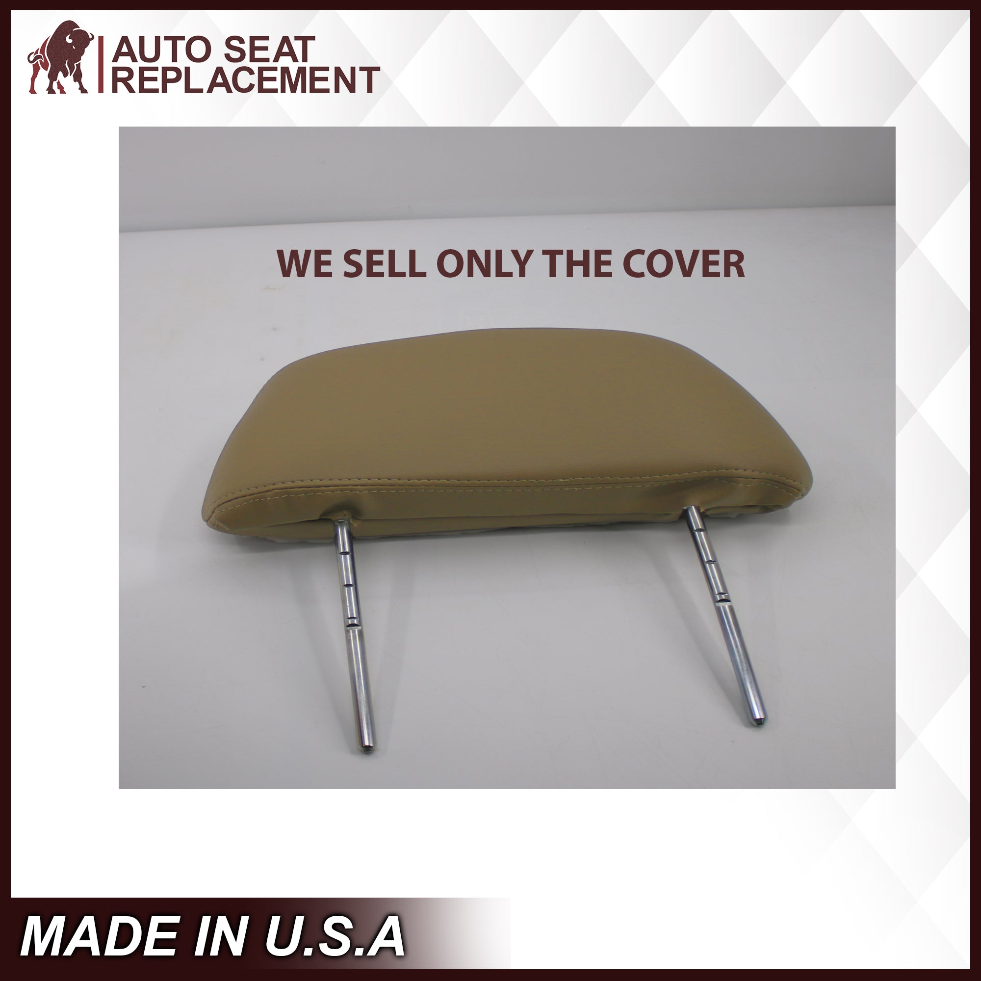 1995-1999 GMC Sierra SLT SLE Tan Leather Seat Covers - Custom Fit Truck Seat Protectors for Comfort & Style - Perfect for Road Trips & Off-Road Adventures