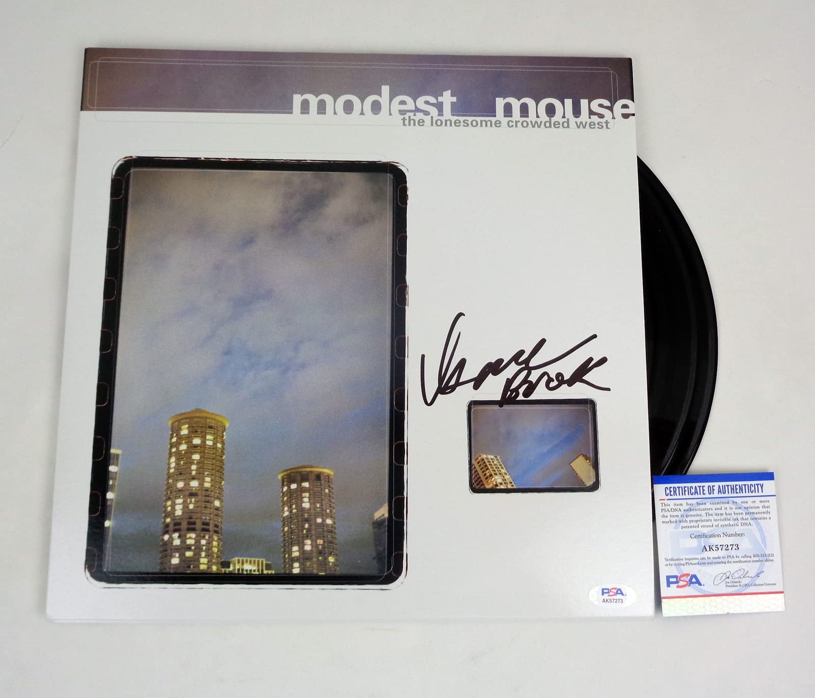 Modest Mouse The Lonesome Crowded West Vinyl Record - Signed by Isaac Brock with PSA/DNA COA - Limited Edition Collectible for Music Fans & Vinyl Enthusiasts - Perfect for Home Listening, Gifts & Music Collections