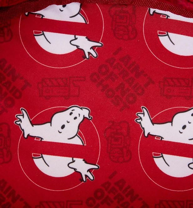 Loungefly Ghostbusters No Ghosts Logo Glow in The Dark Crossbody Bag - Slim Shoulder Purse for Women, Perfect for Halloween Cosplay, Comic Con & Everyday Use