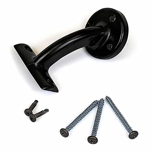 DHR 12' Oiled Bronze Stair Handrail with Mounts - USA Made Indoor/Outdoor Railing for Stairs, Porch & Deck - Easy Installation for Home Safety & ADA Compliance