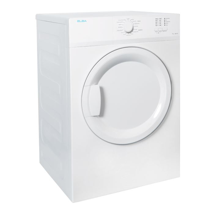 Elba EBD 750 V 7kg Air Vented Dryer - Compact & Energy Efficient Clothes Dryer for Small Homes & Apartments - Perfect for Laundry Rooms, Basements & Tight Spaces
