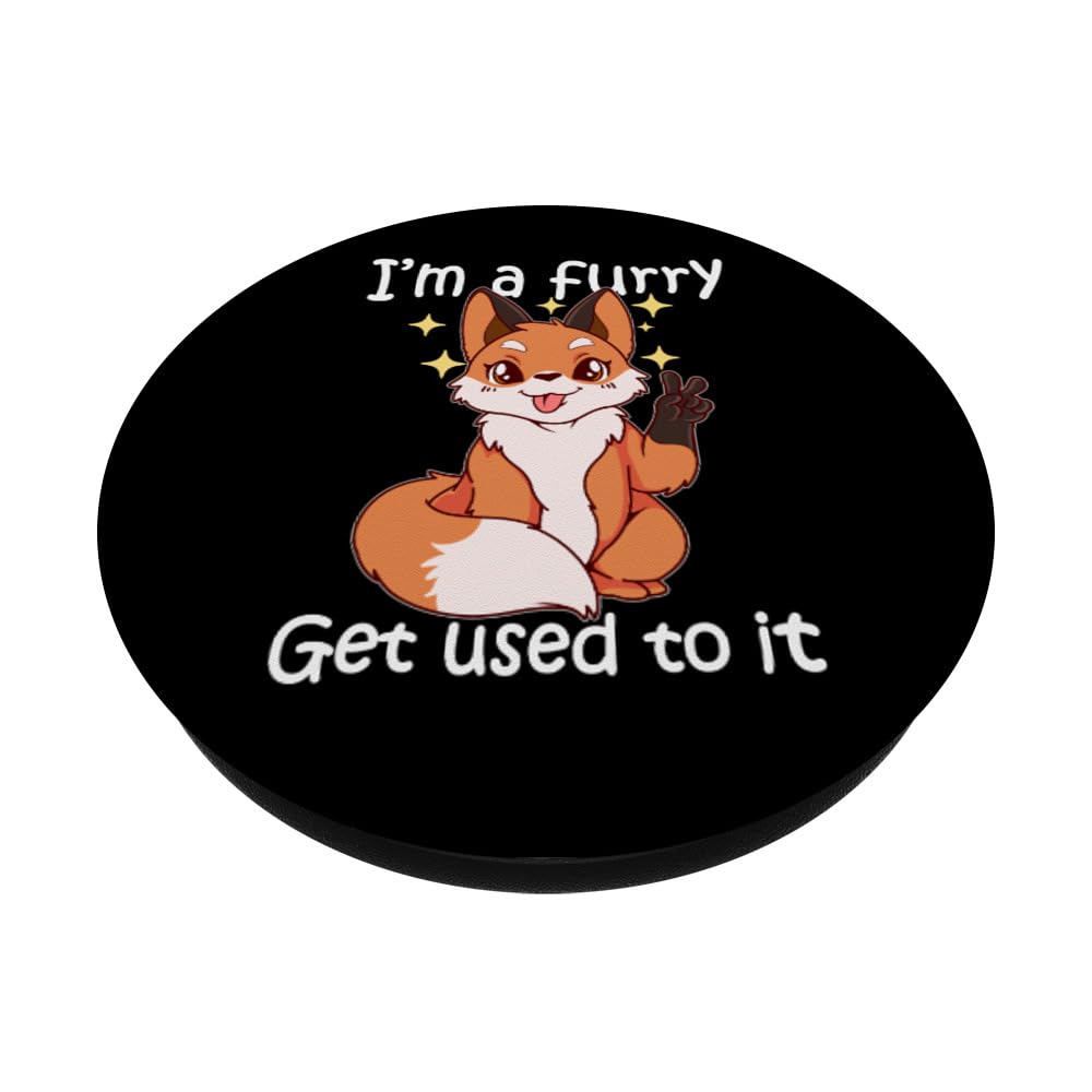 Funny Furry PopSockets PopGrip - Cute & Customizable Phone Grip for iPhone, Samsung & More - Perfect for Furry Fans, Cosplay & Everyday Use