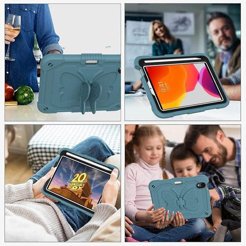 iPad Mini 6 Case with Stand - Shockproof Silicone Protective Cover for Kids | Perfect for School, Travel & Playtime