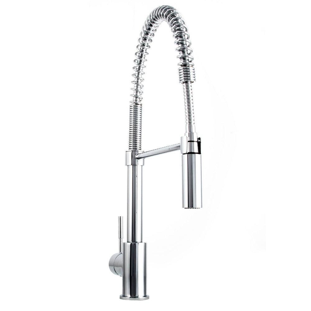 ZLINE Sierra Pull Down Spring Single Handle Kitchen Faucet in Chrome - High Arc Spout, Easy Installation for Modern Kitchens (Perfect for Cooking, Washing Dishes & Filling Pots)