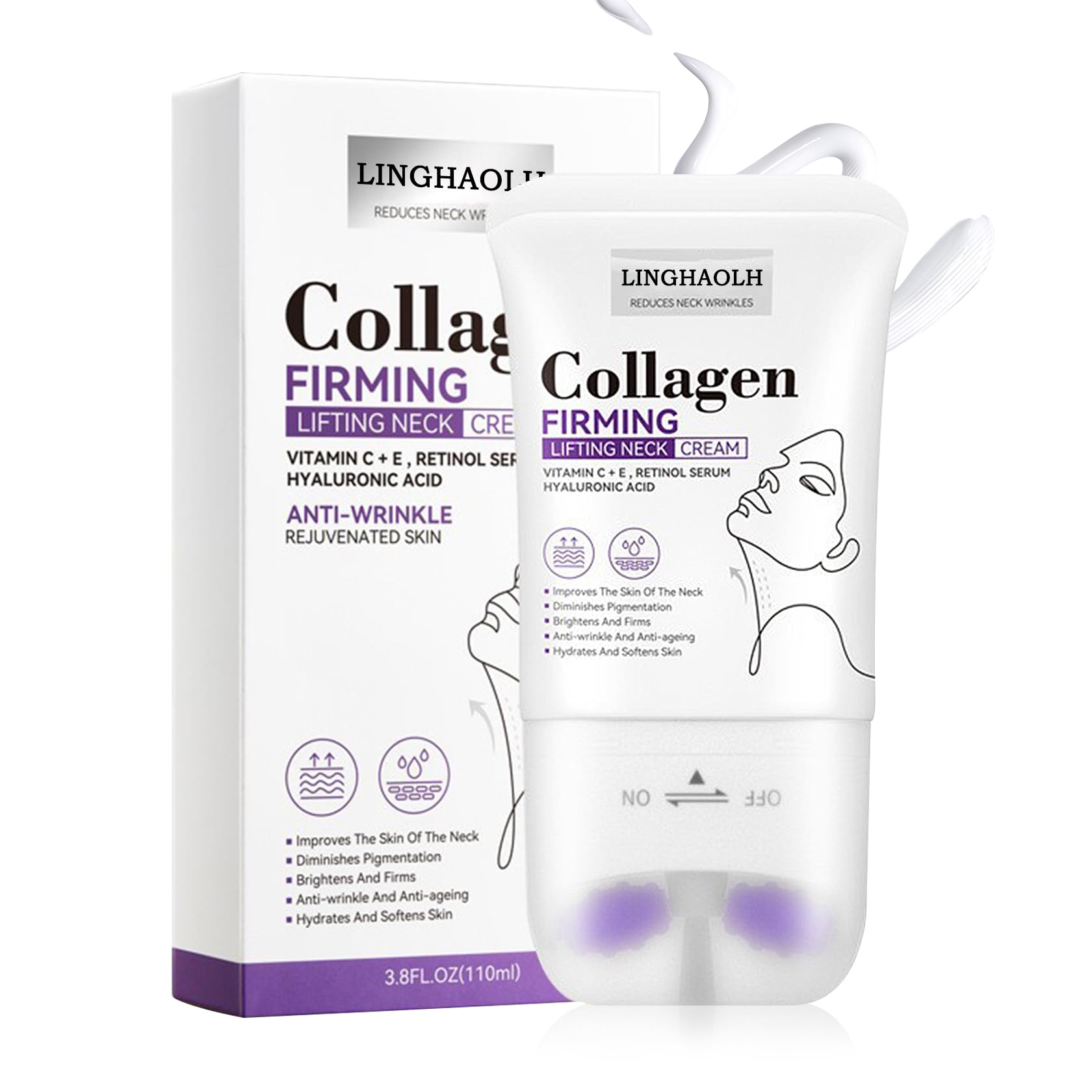 Collagen Neck Cream for Women - Hydrating & Nourishing, 3.8oz | Daily Skin Care & Anti-Aging