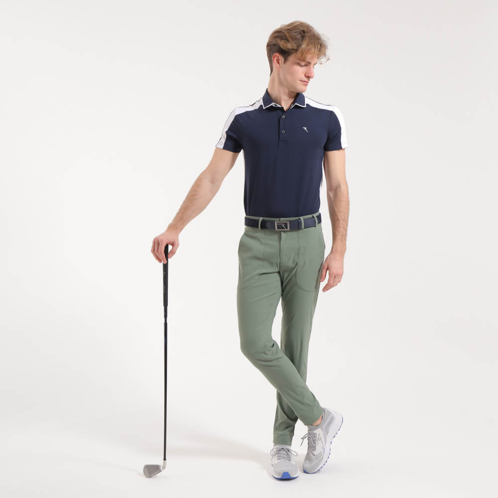ALBEO Men's Slim Fit Polo Shirt - Breathable Cotton, Moisture Wicking, Comfortable Casual Wear for Golf, Office & Everyday Outfits - Final Sale