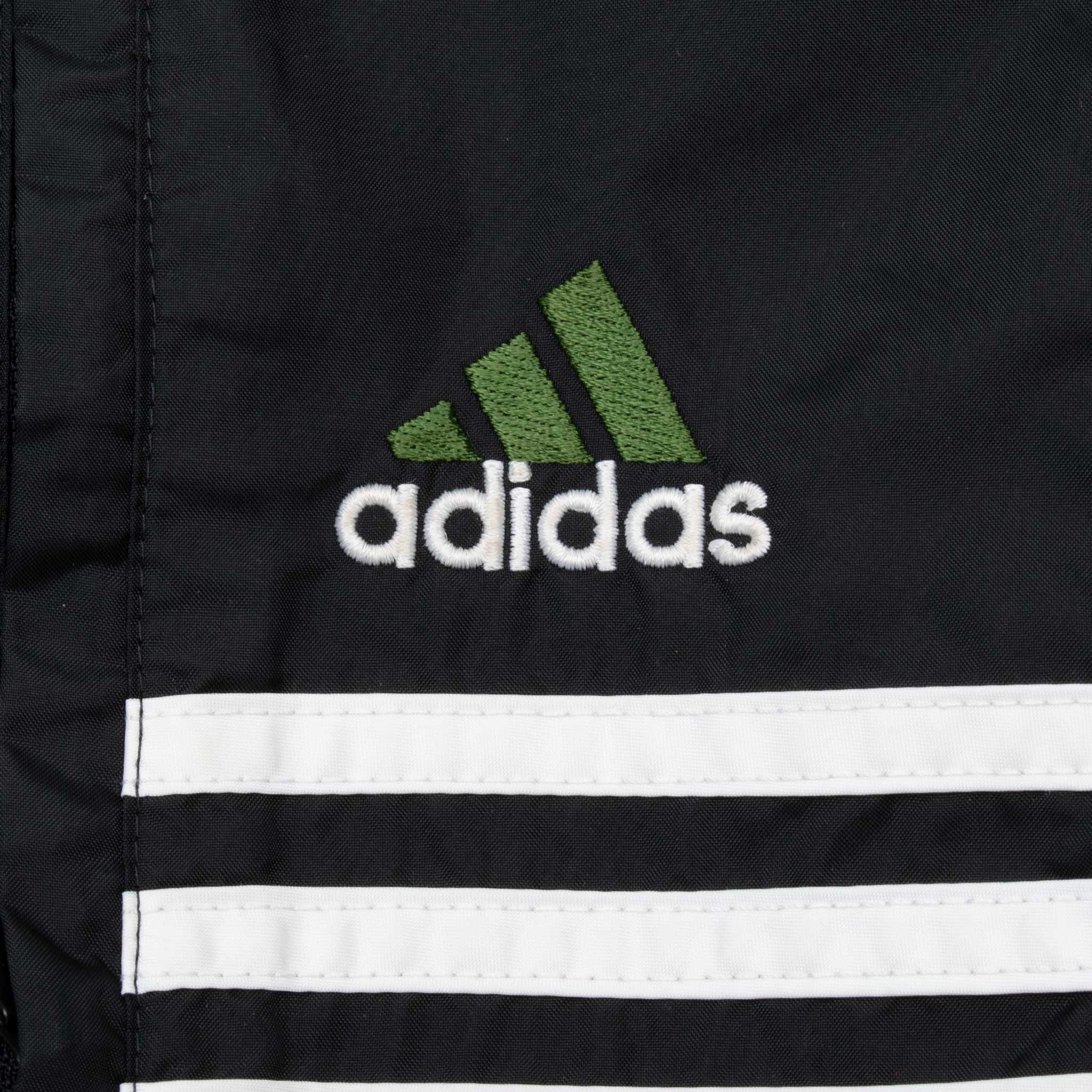 Vintage Adidas Black Windbreaker Jacket 1990s Men's 2XL - Retro Athletic Outerwear for Running, Hiking & Casual Street Style