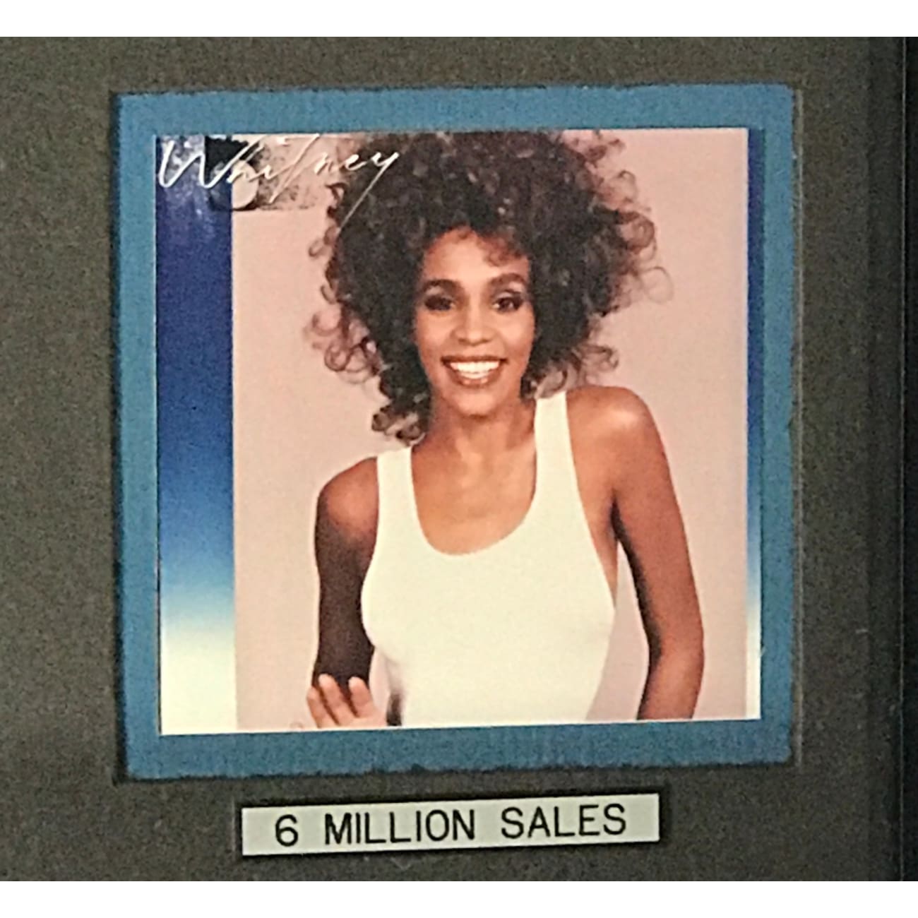 Whitney Houston - Whitney 2nd Album RIAA 6x Multi Platinum Award - Perfect for Music Collectors & Fans Display
