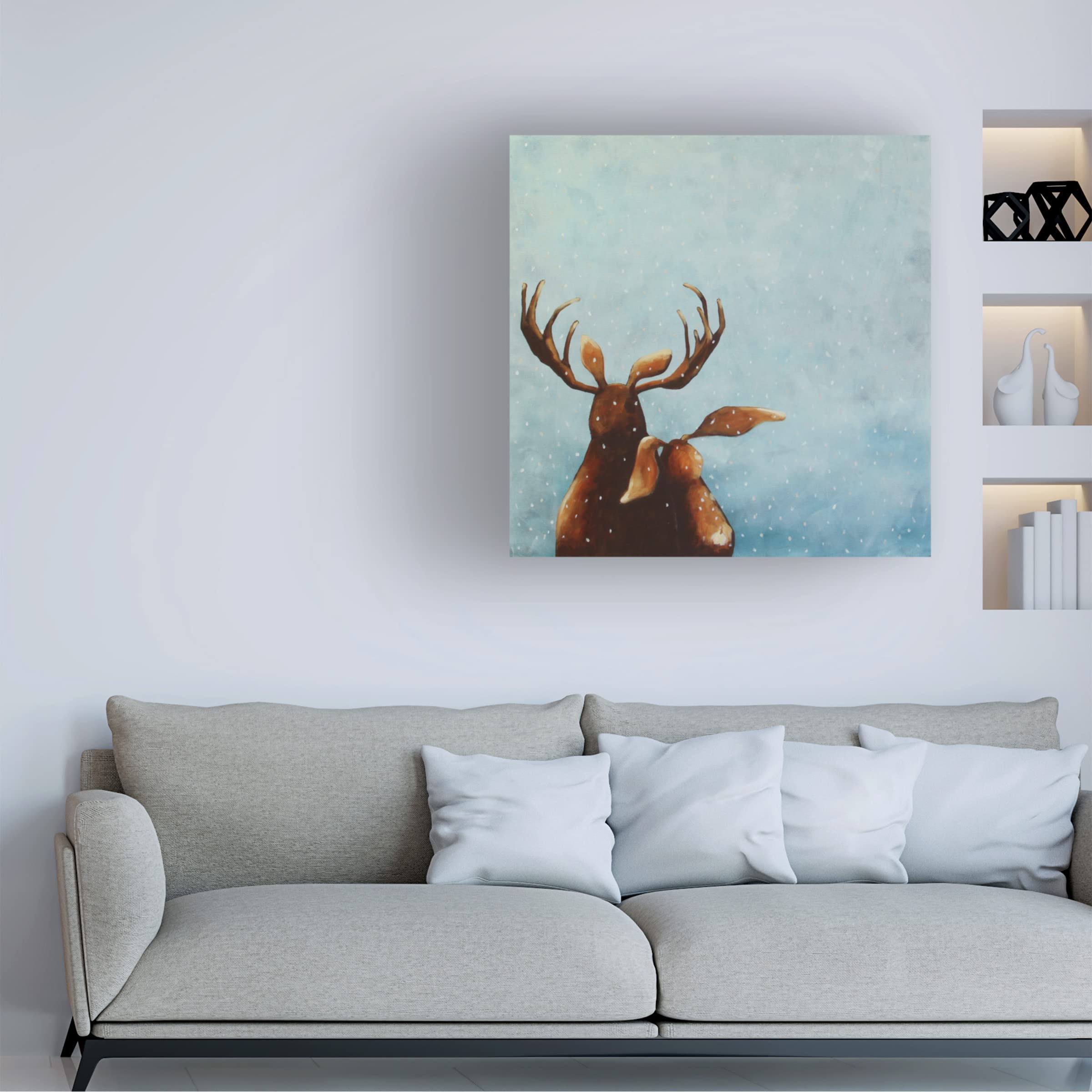 Friends TV Show Canvas Wall Art by Lucia Stewart - High Quality Framed Print for Living Room, Bedroom & Office Decor