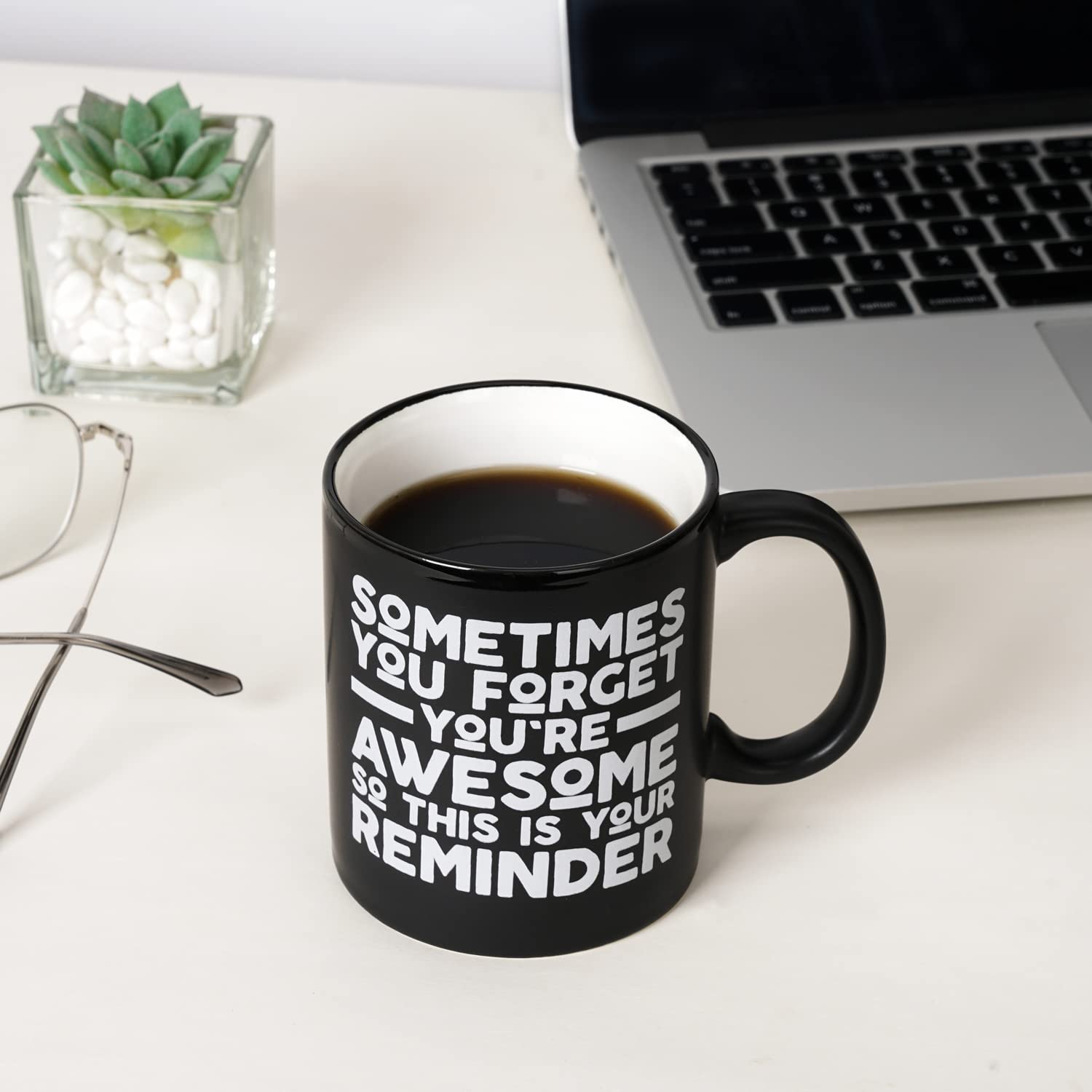 Funny Thank You Gifts for Men & Women - Inspirational Coffee Mug for Friends, Coworkers, Boss, Employees, Parents & Mentors - Perfect Birthday, Graduation & Friendship Present - Great for Office, Home & Daily Coffee Breaks