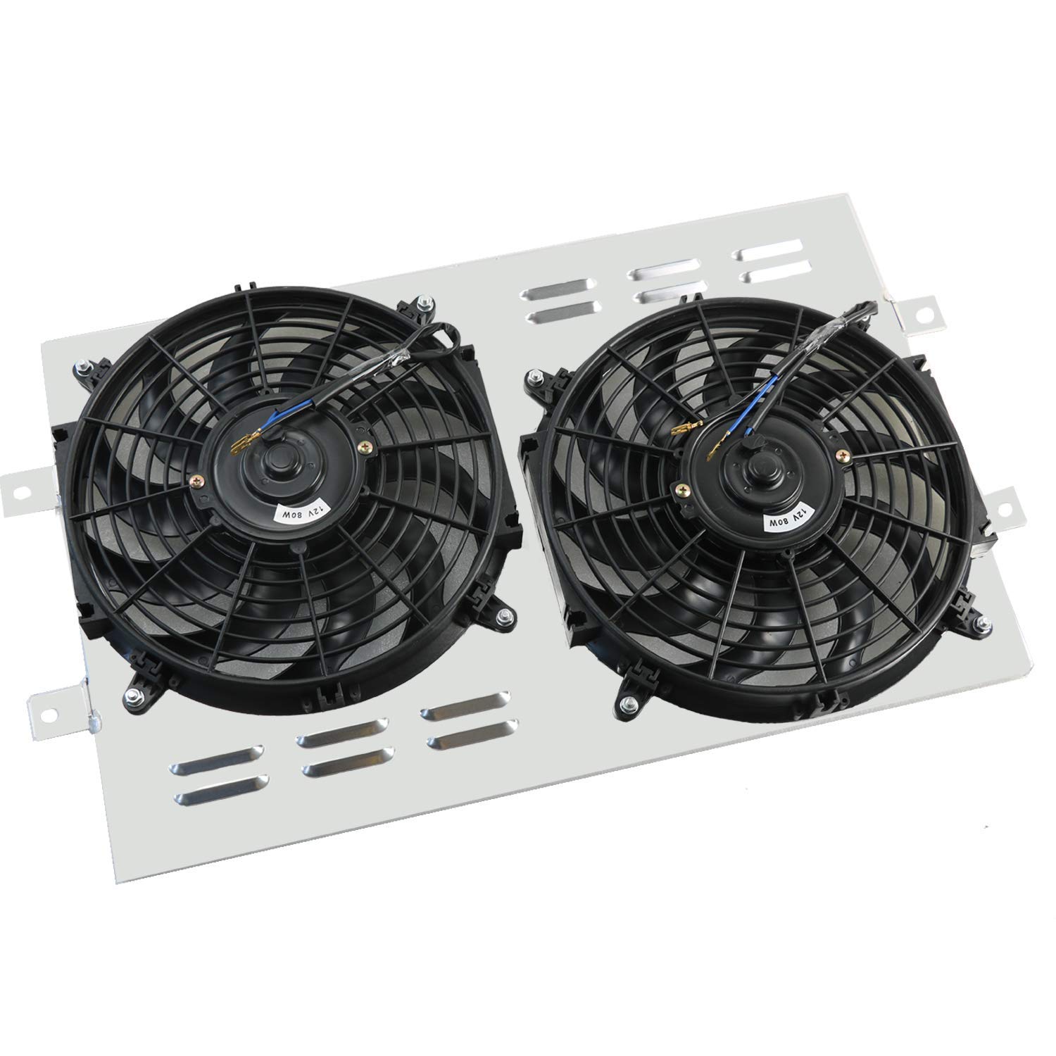 Primecooling 12-Inch Aluminum Radiator Shroud with Fan - Compatible with Chevy Models 1963-1968 | High-Performance Cooling Upgrade for Classic Car Restoration & Hot Weather Driving