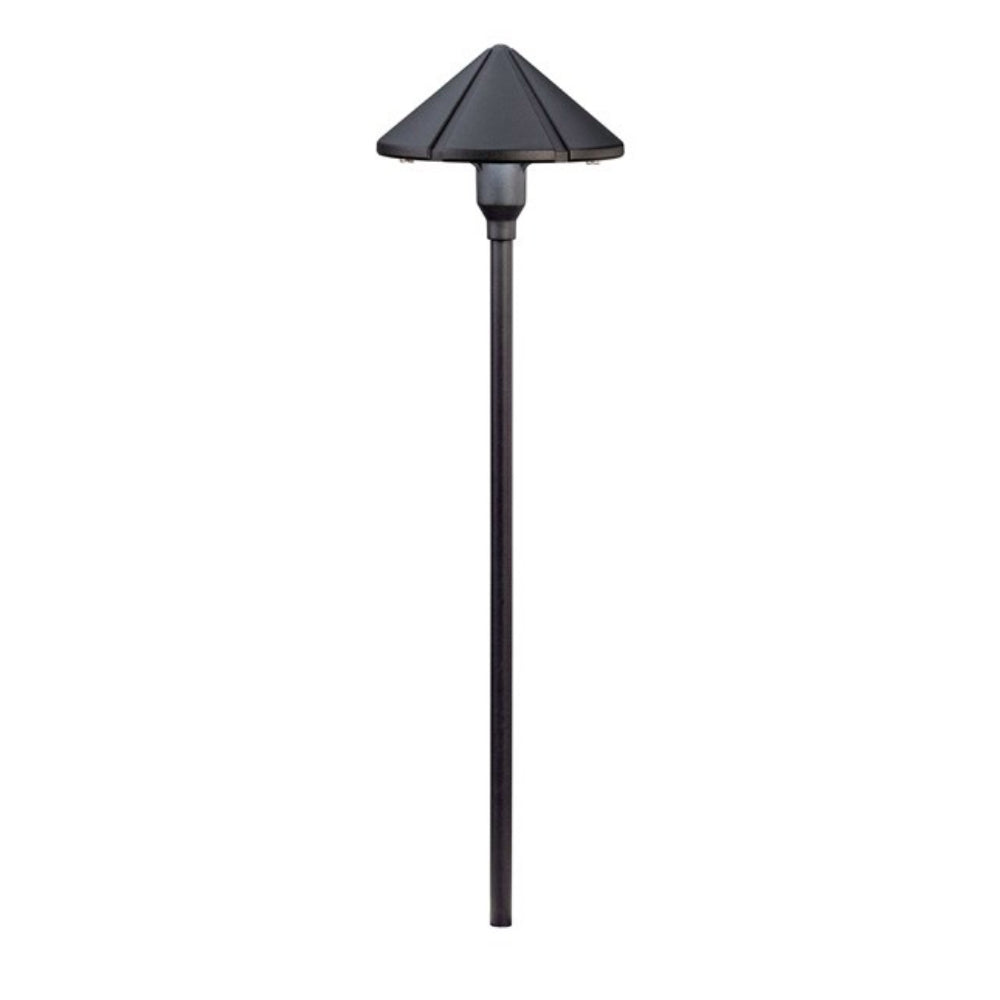 Kichler 15326BKT 12V LED Path Light with Spread & Textured Black Finish - Perfect for Garden, Walkway, and Landscape Lighting