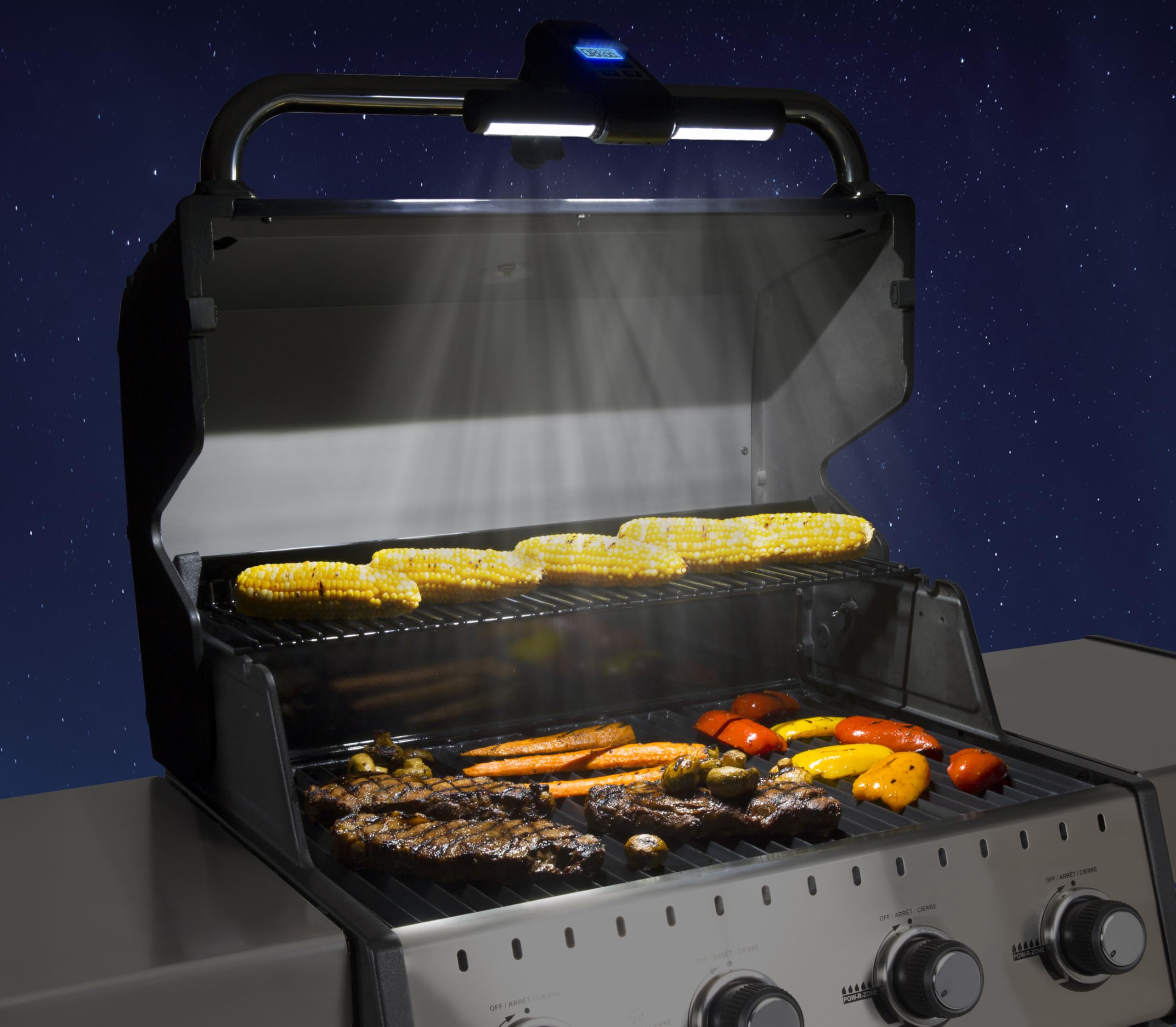 **Broil King 60938 Deluxe Grill Light & Timer - Black | Outdoor BBQ Accessory for Grilling, Smoking & Nighttime Cooking**