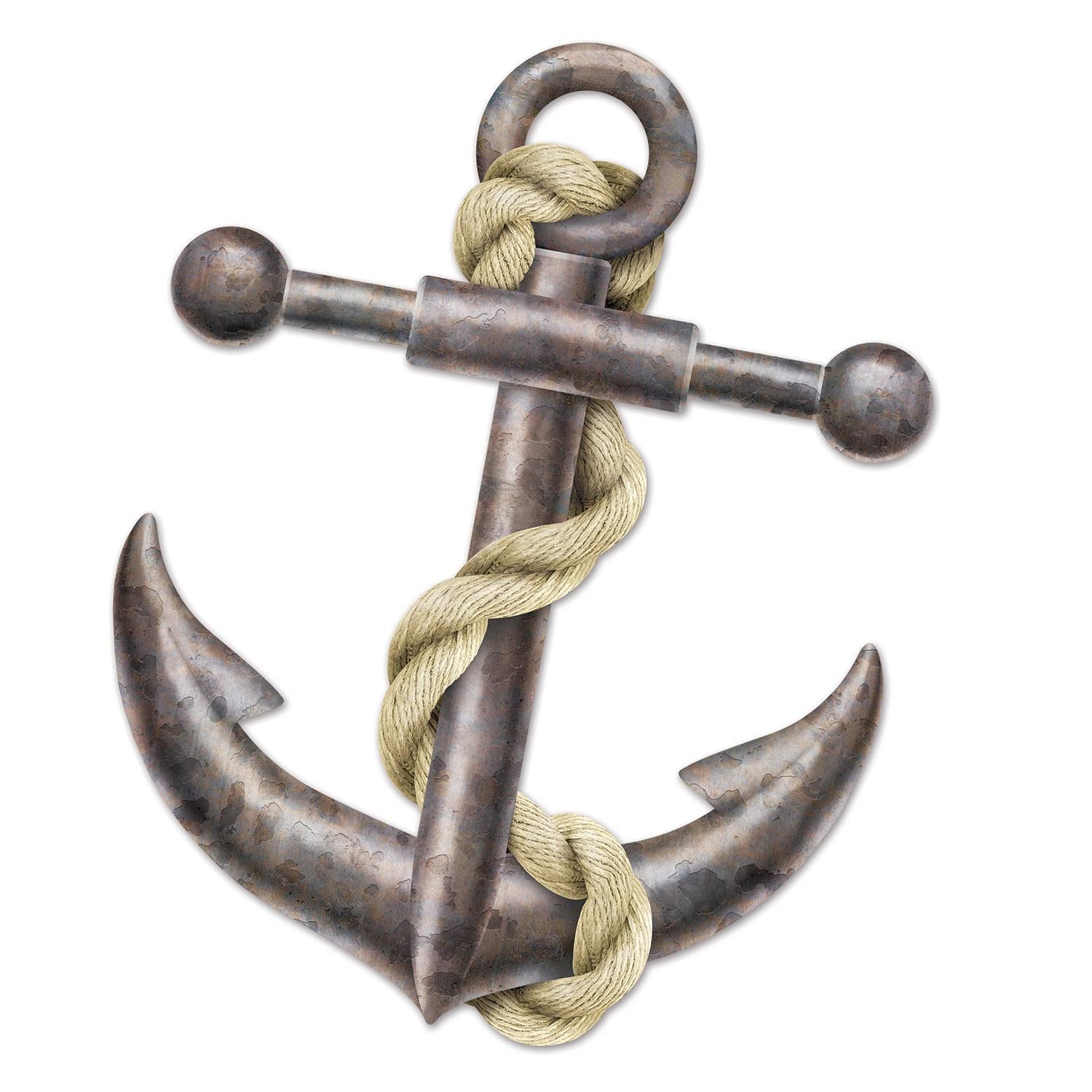 12 Pack Beistle Jointed Anchor Party Decorations - Perfect for Nautical Theme Parties, Baby Showers & Beach Weddings