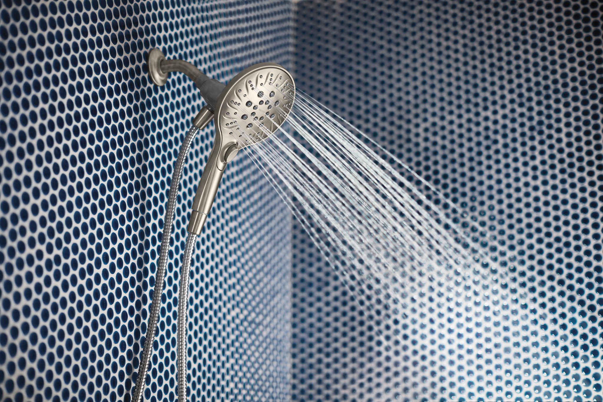 Attract(tm) Magnetic Shower Head with Strong Hold - High Pressure Water Saving Showerhead for Relaxing Bath Experience - Perfect for Home, Spa, and Gym Use