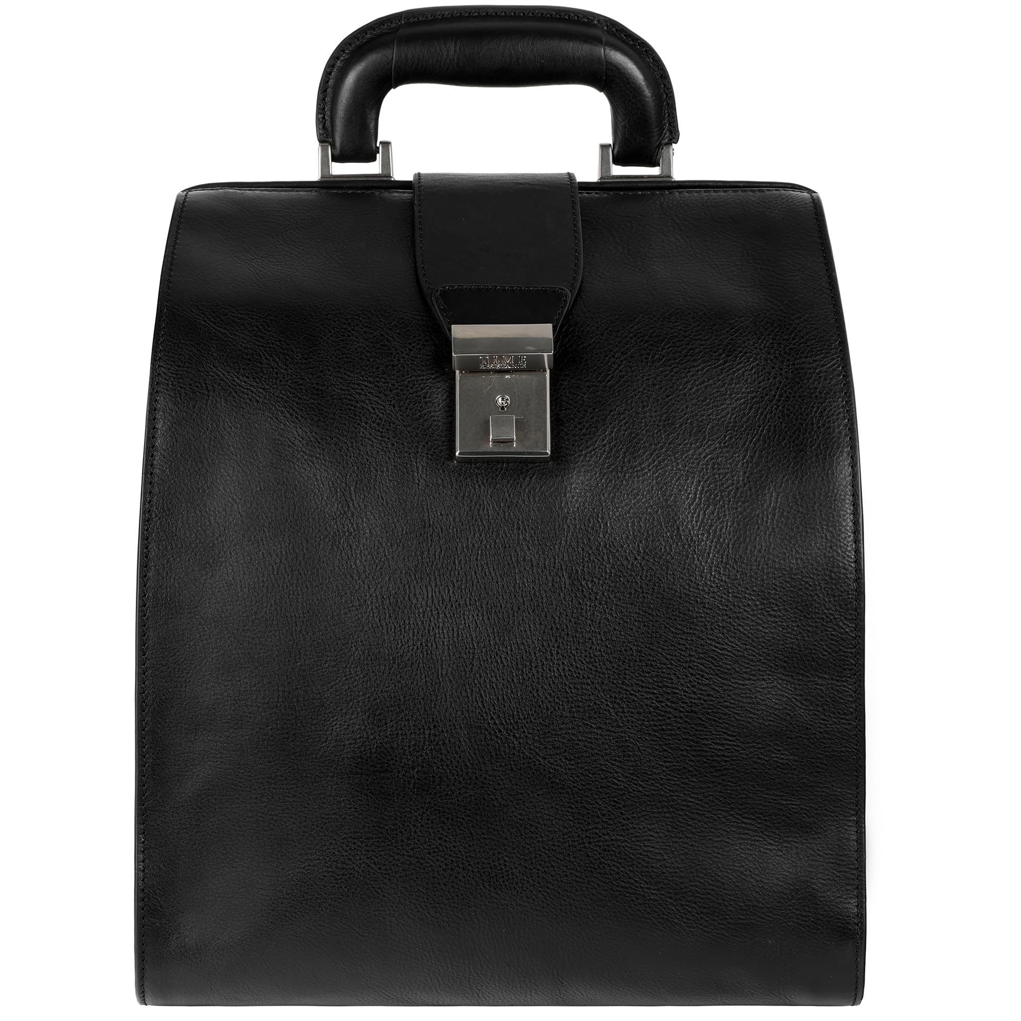 Vintage Leather Backpack for Travel & Business - Men & Women (Black) - Stylish & Durable