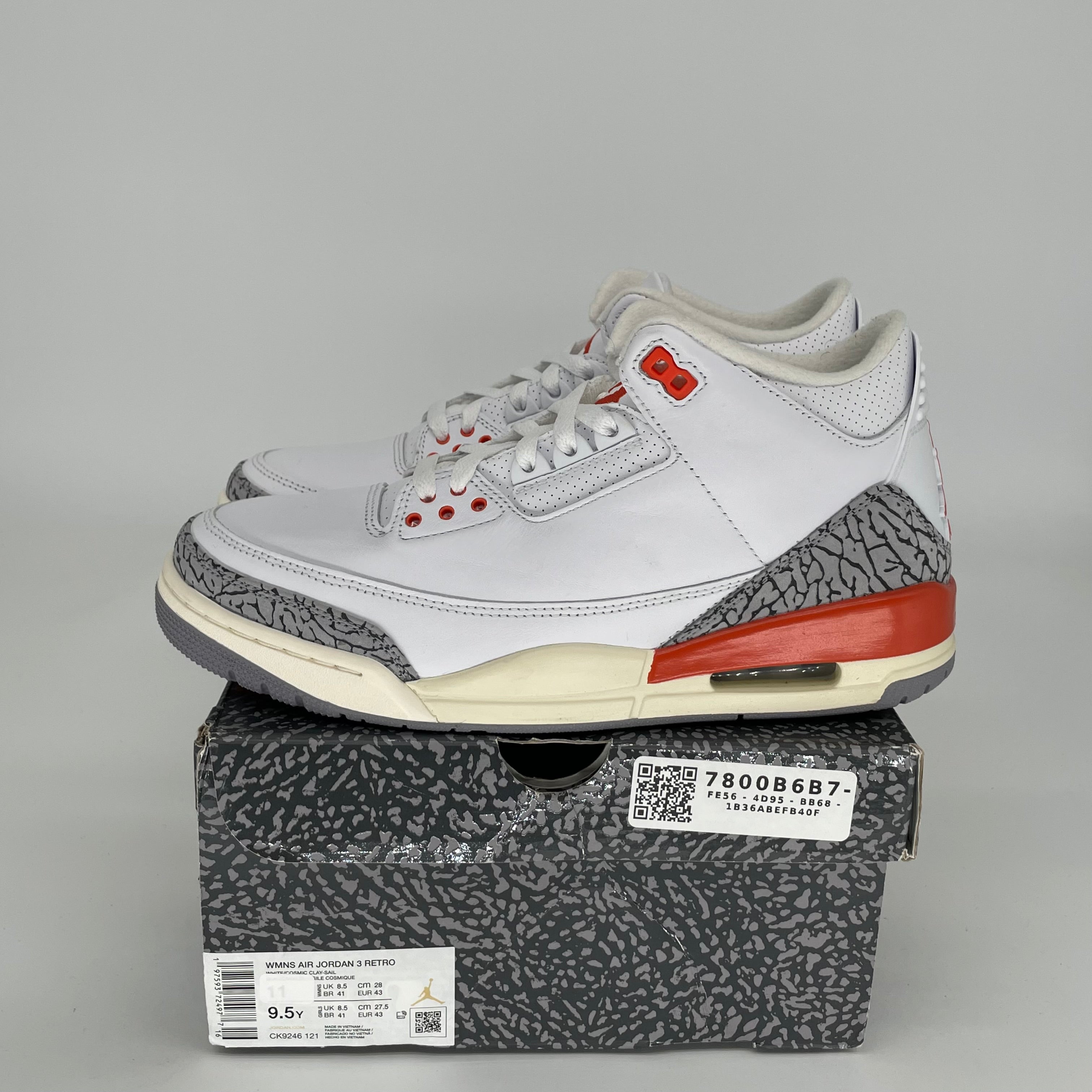 AIR JORDAN 3 GEORGIA PEACH Women's Basketball Shoes Size 9.5/11W - Style CK9246-121 | Retro Sneakers for Women, Perfect for Basketball, Streetwear & Casual Outfits