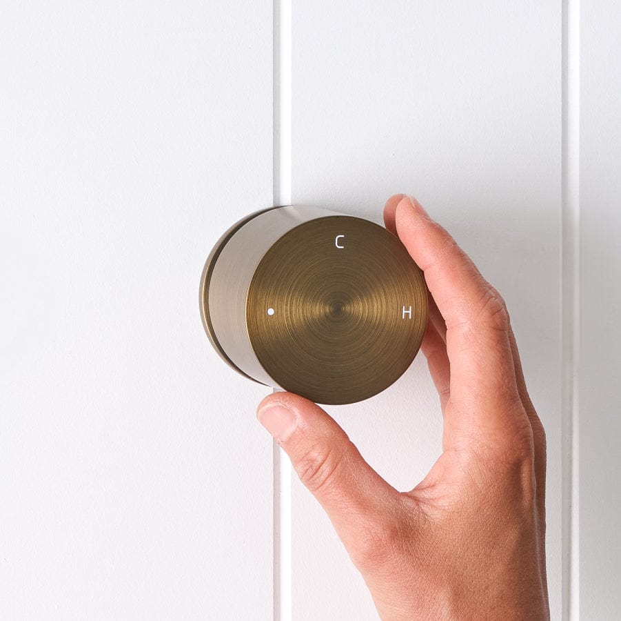 Vintage Round Wall-Mounted Progressive Mixer in Antique Brass - Perfect for Bathroom, Kitchen & RV Sink Faucet Upgrade