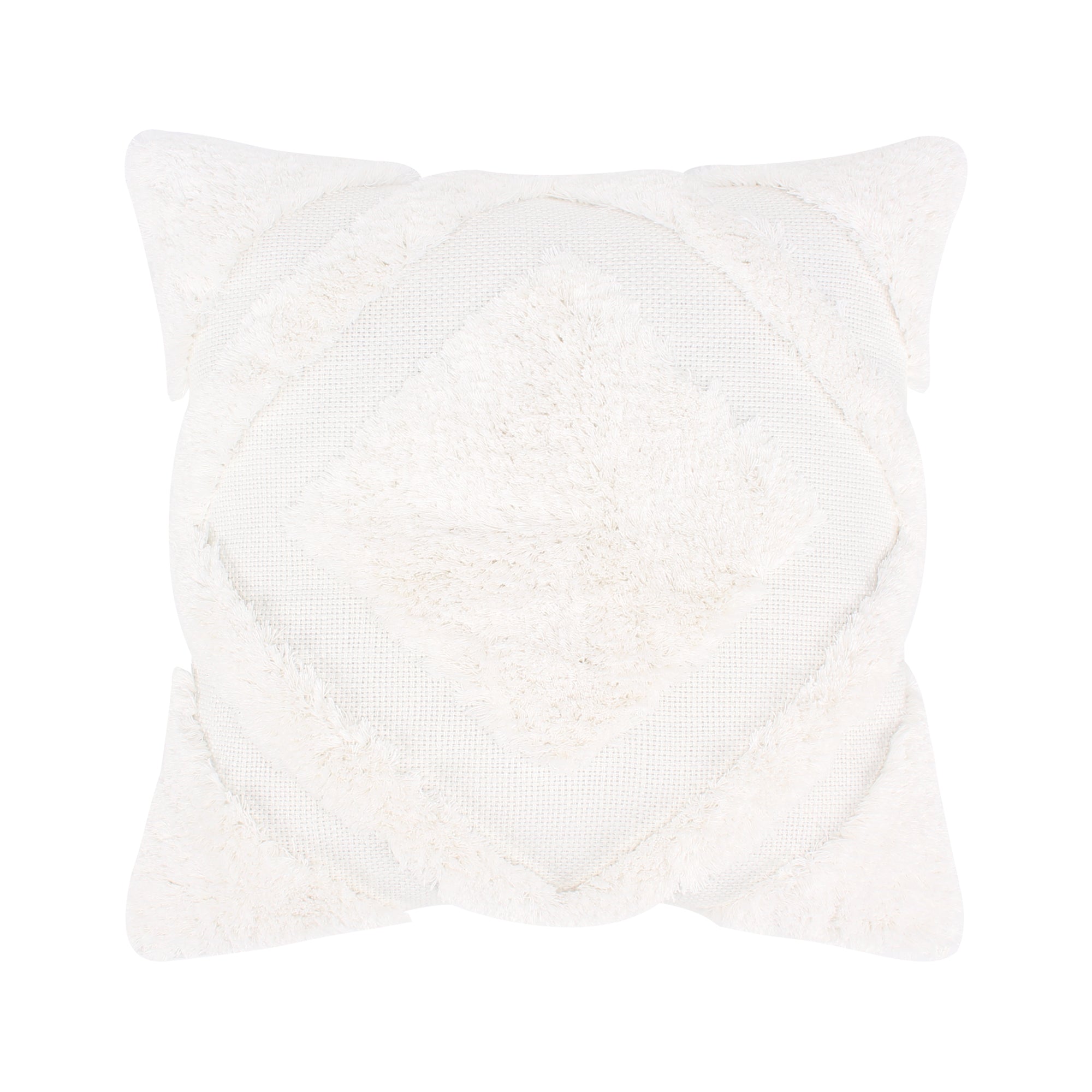 Santa Fe Cream Textured Pillow - Soft & Stylish Decorative Throw Pillow for Sofa, Bed, Couch - Perfect for Living Room, Bedroom & Home Decor