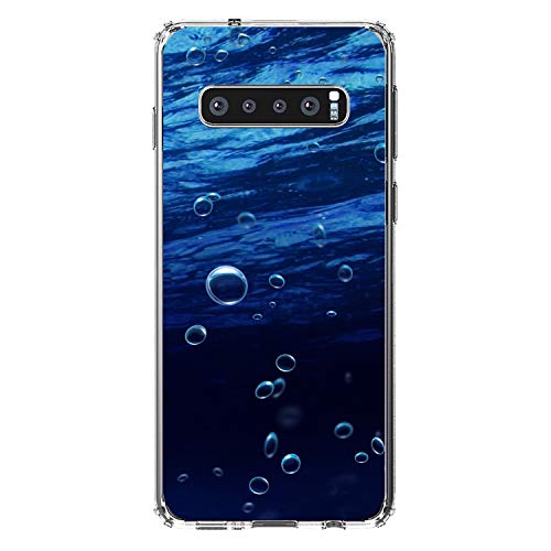 Water Bubbles Blue On Clear Case