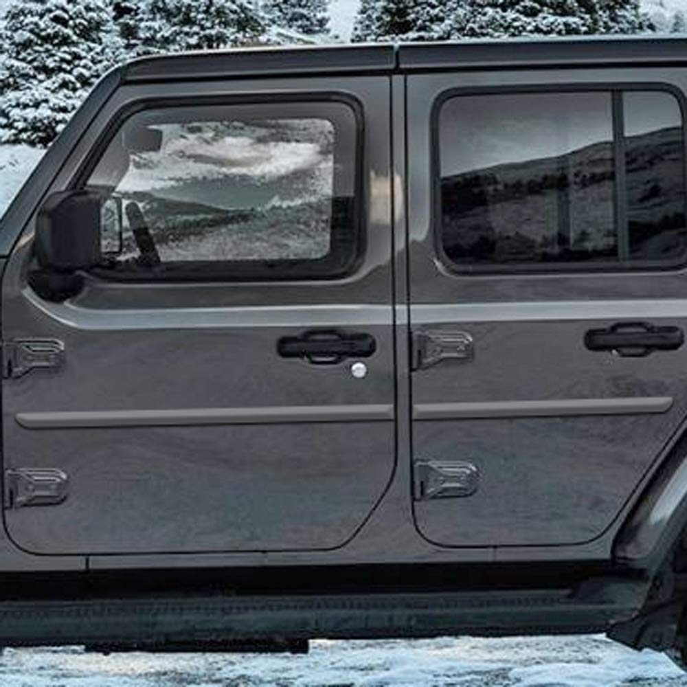 PUNKN Metallic Side Molding for Jeep Wrangler & Gladiator | FE-WRANGLER-4DR Finished End Body Trim | Durable Exterior Protection for Off-Road Adventures & Daily Driving