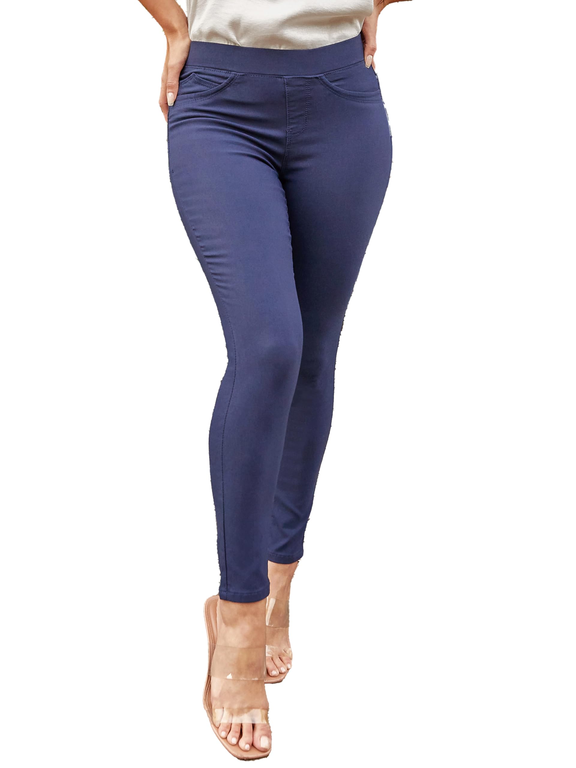 YMI Jeans Women's Petite Wannabettabutt Mid-Rise Jegging - Stretchy Denim Leggings for Comfort & Style | Perfect for Casual Wear, Work & Everyday Outfits