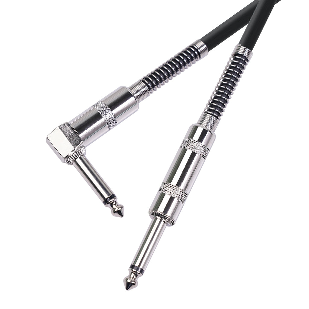 6.35mm Guitar Cable - 1/4 Inch Instrument Cable for Electric Guitar, Bass, Amp - Durable Shielded Audio Cord for Professional Musicians & Home Studio Use