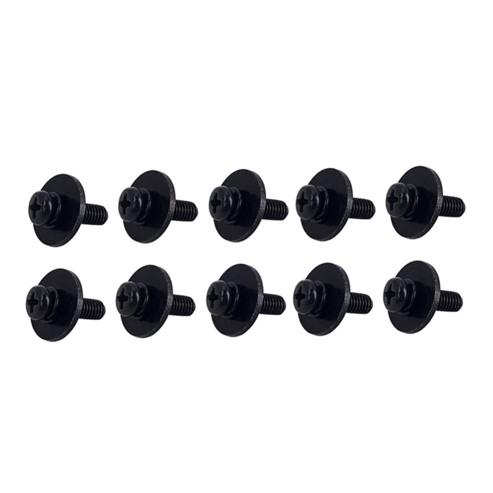 10-Piece Drum Lug Mounting Screws with Washers - Premium Replacement Hardware for Snare & Bass Drum Parts - Perfect for Drum Repair, Maintenance & DIY Projects